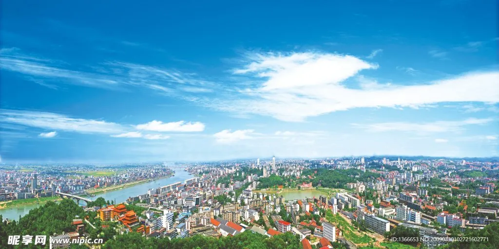 益阳城市天际线